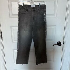 Frame Jeans with Silver Side Detail